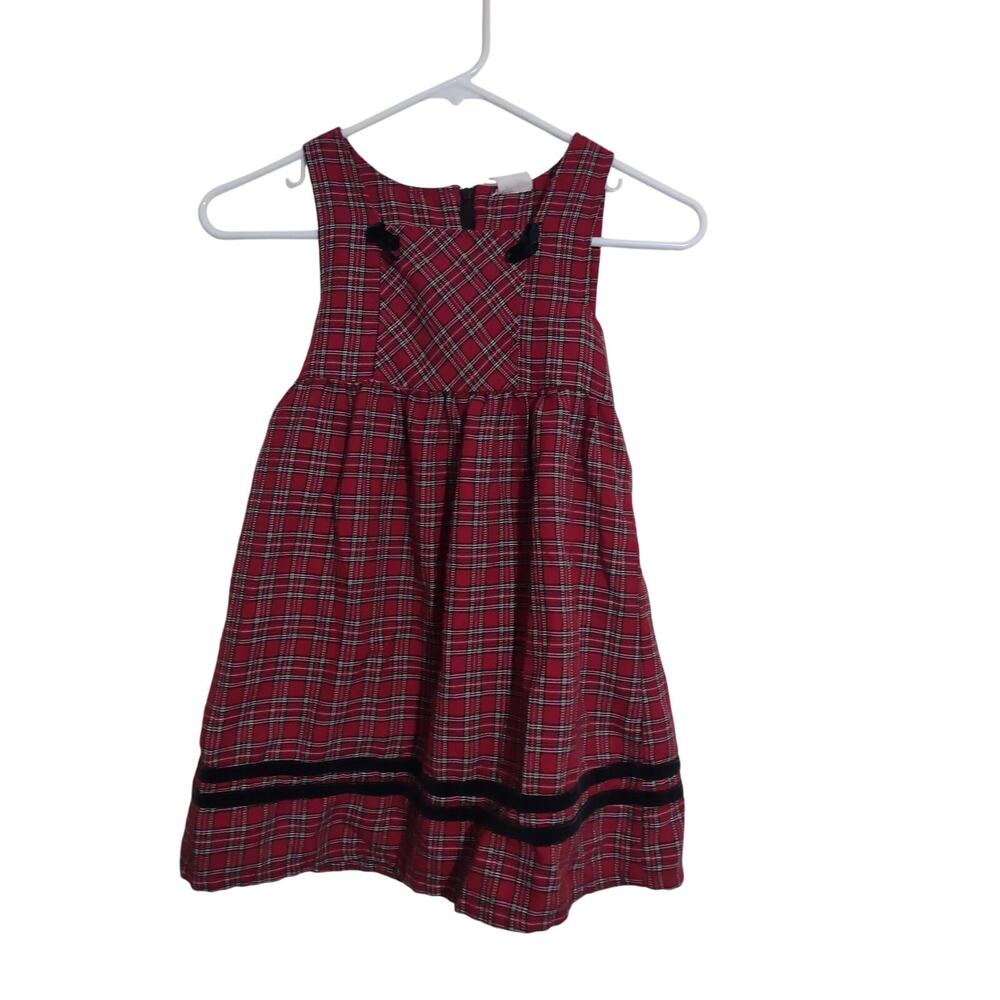 American Vintage Red Tartan Dress Size XS Classic‎ Holiday